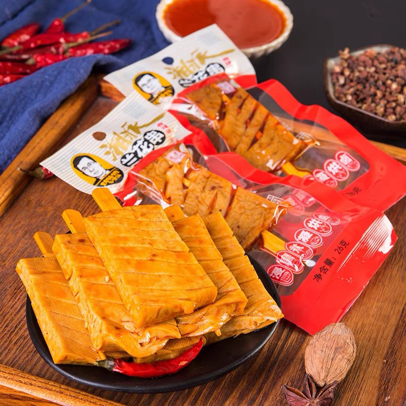 

Cemilan snack tahu Rasa BBQ Pedas 22g/cemilan vegetarian tahu rasa BBQ