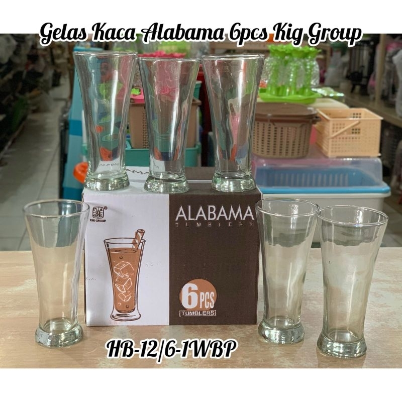 KIG GROUP- GELAS KACA ALABAMAS 6PCS