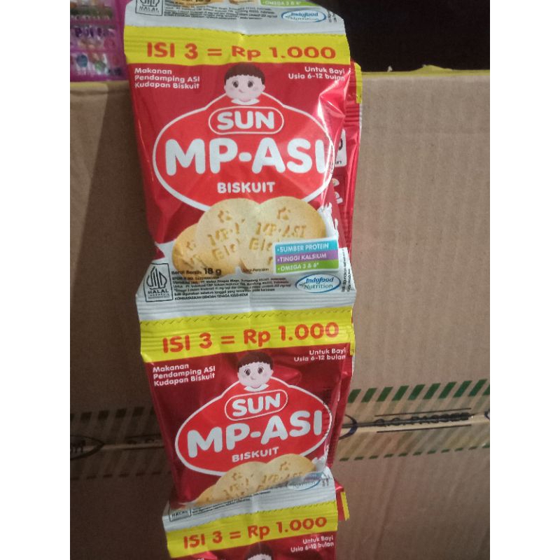 sun mp-asi biskuit 18g (per 10 sachet)