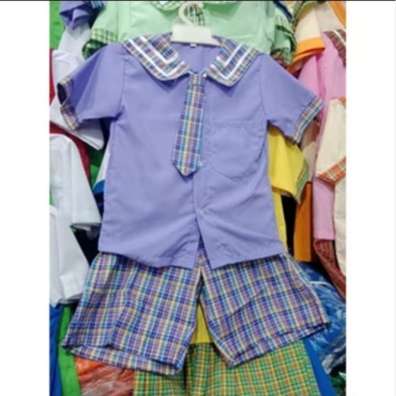 seragam anak paud/tk model popay ungu