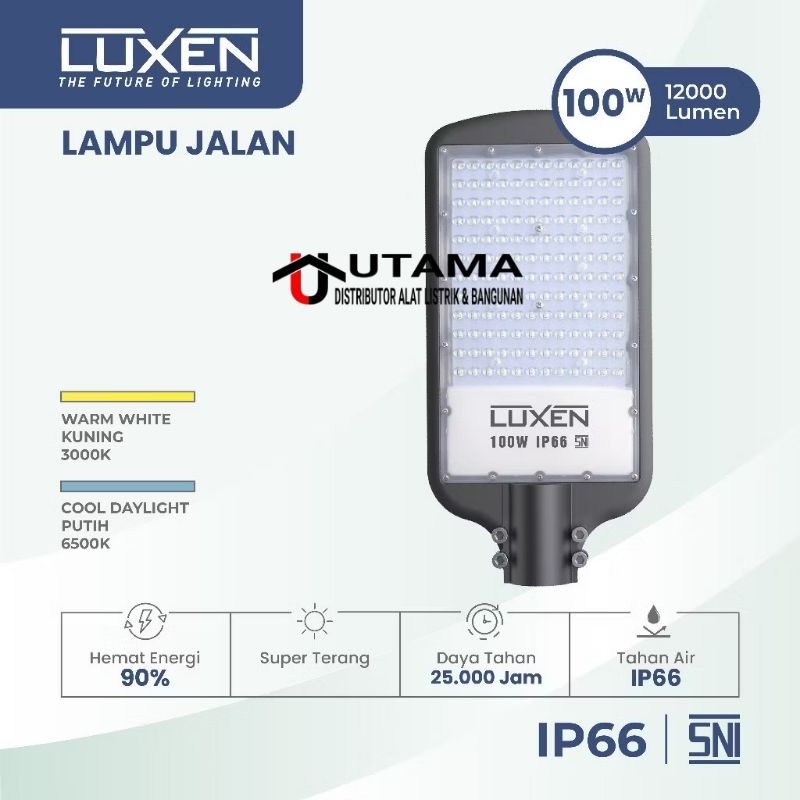 Luxen Lampu Jalan LED PJU SLM 100 watt