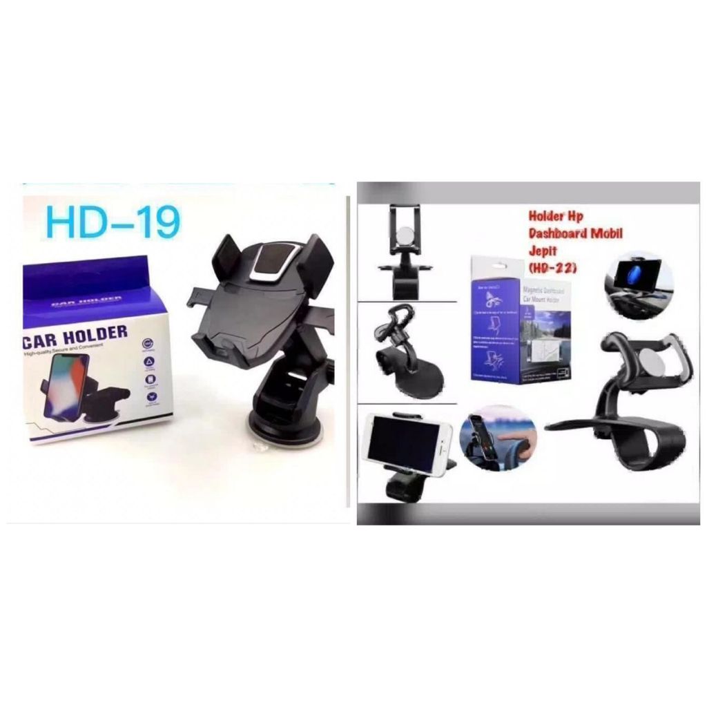 Car Phone Holder Mobil HD-19 Stand Handphone Dudukan Hape Alat penyangga hp dashboard
