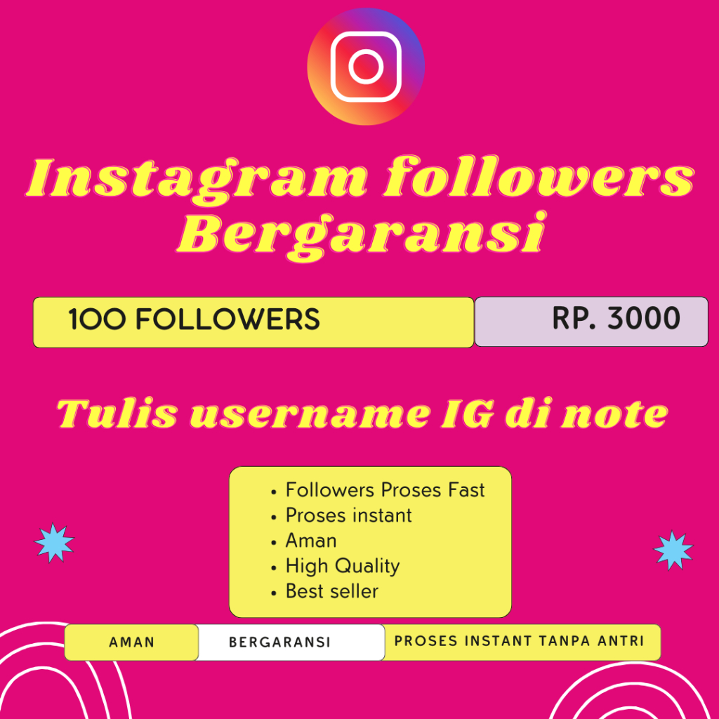 Ig followers Instagram Followers Tulis Username di Note | Bergaransi - Permanen