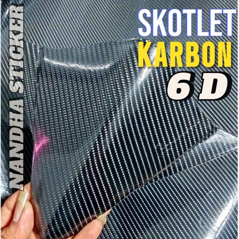 SKOTLET STICKER KARBON TWIL KARBON 6D FANCHI GLOSSY