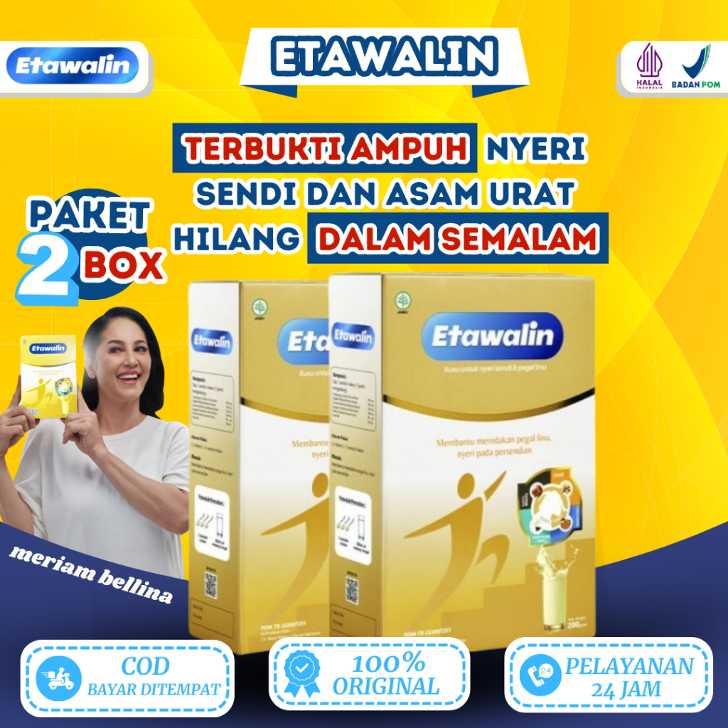

ETAWALIN 100% ORIGINAL 2 BOX - Susu Etawa Herbal Solusi Asam Urat dan Nyeri Sendi