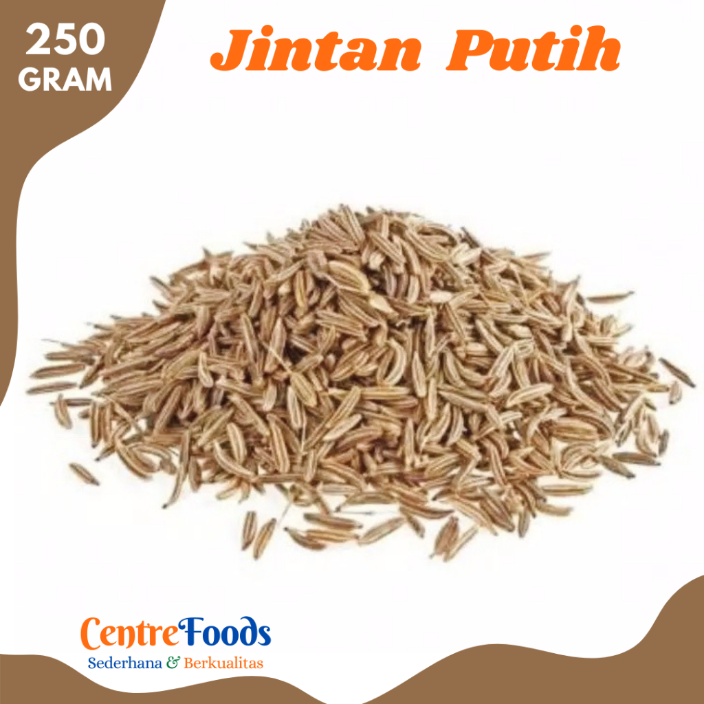 

JINTEN Putih - Biji Jintan Organik | 250gr [ Harga Per BKS ]