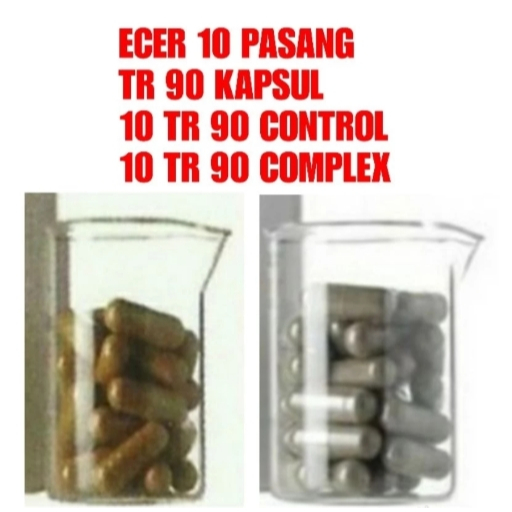 ECER 10 pasang butir kapsul TR 90 CONTROL COMPLEX (10 kapsul TR 90 CONTROL + 10 kapsul TR 90 COMPLEX