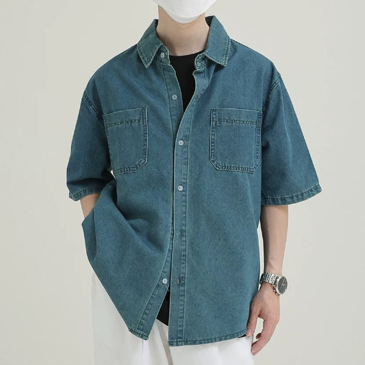 CELIO OVERSIZED DENIM SHIRT | KEMEJA OVERSIZE DENIM PRIA