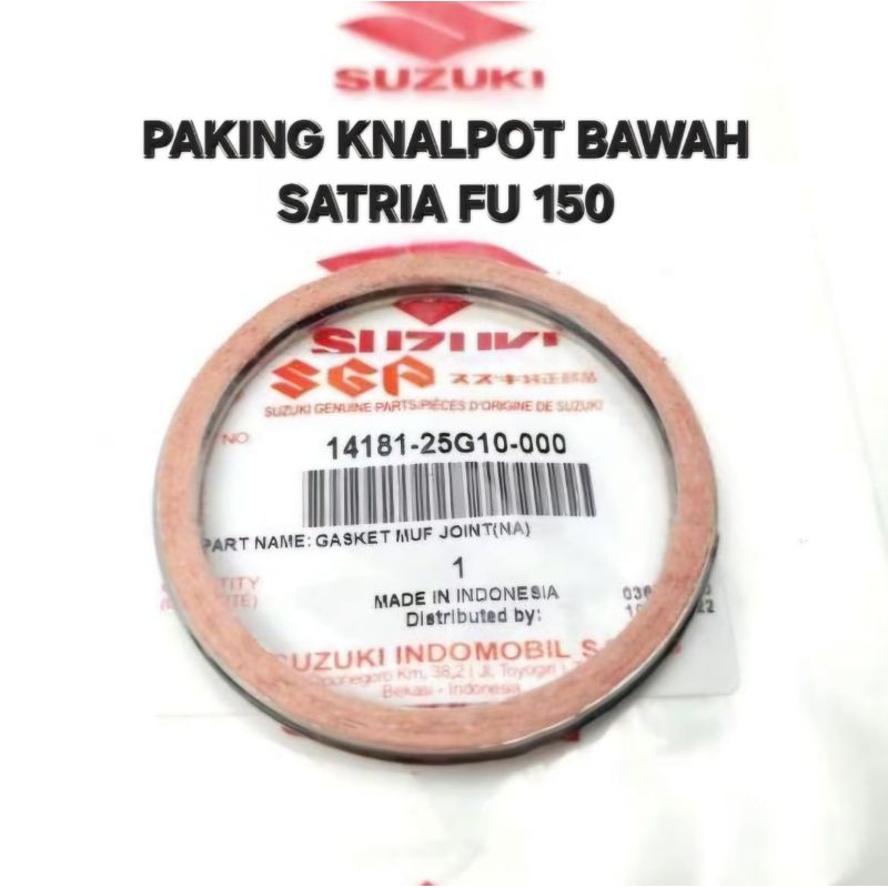 PAKING EJOS KNALPOT TENGAH BAWAH SATRIA FU 150 ORIGINAL