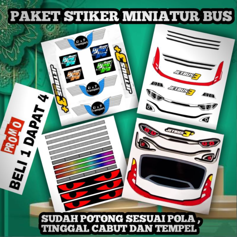 

{KODE 020} STIKER MINIATUR BASURI , PAKET BELI 1 DAPAT 4 PREMIUM STIKER
