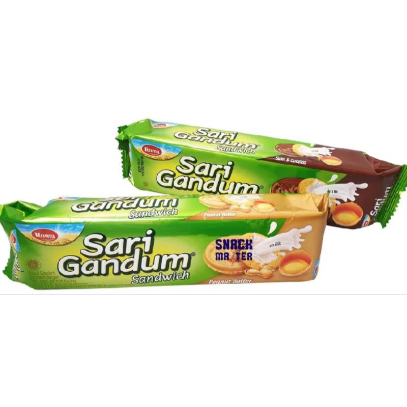 

(WH) ROMA Sari Gandum Sandwich Susu & Coklat 108 Gram