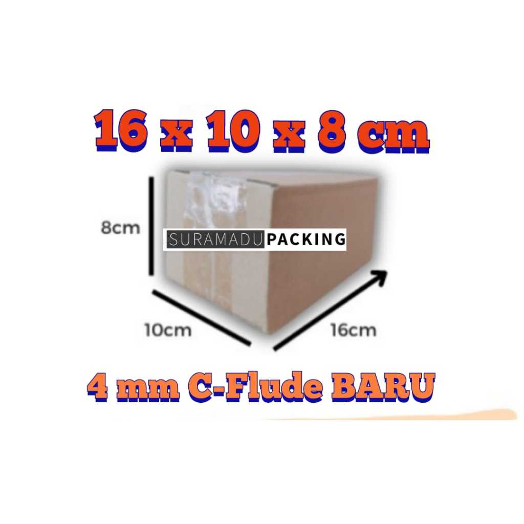 

Kardus box karton packing 16x10x8 cm Packing Polos dan Tebal 4mm C FLUDE