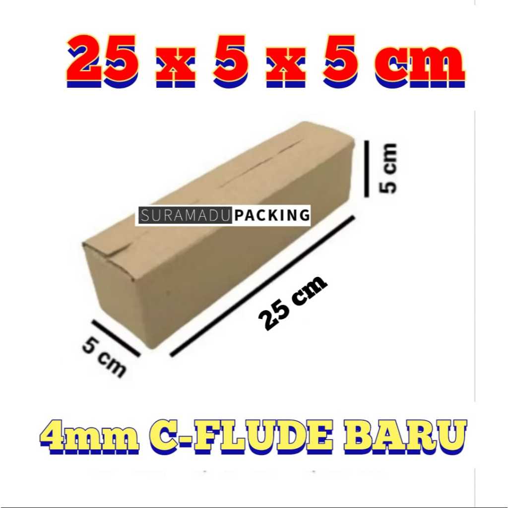 

Kardus box karton packing 25x5x5 cm Packing Polos dan Tebal 4mm C FLUDE