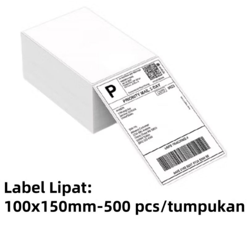 

KERTAS THERMAL LABEL STICKER LIPAT UKURAN 100x150mm