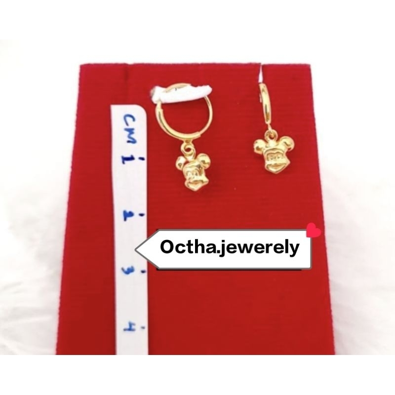 ANTING ANAK PERAK 925 LAPIS EMAS 24K