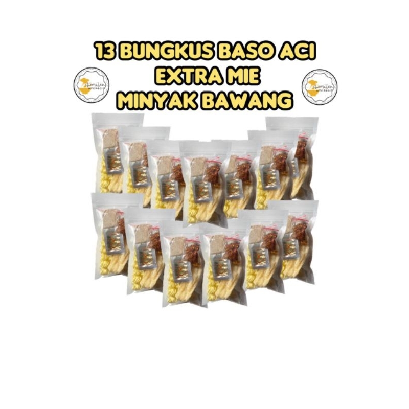 

BUNDLING 13 BUNGKUS BASOACI EXTRA MIE _ MINYAKBAWANG