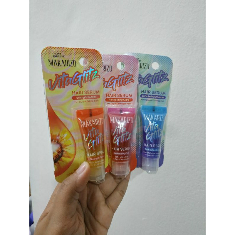 MAKARIZO Hair Serum Vitaglitz, Makarizo Vitaglitz Hair Serum Makarizo, Serum rambut rusak & rontok