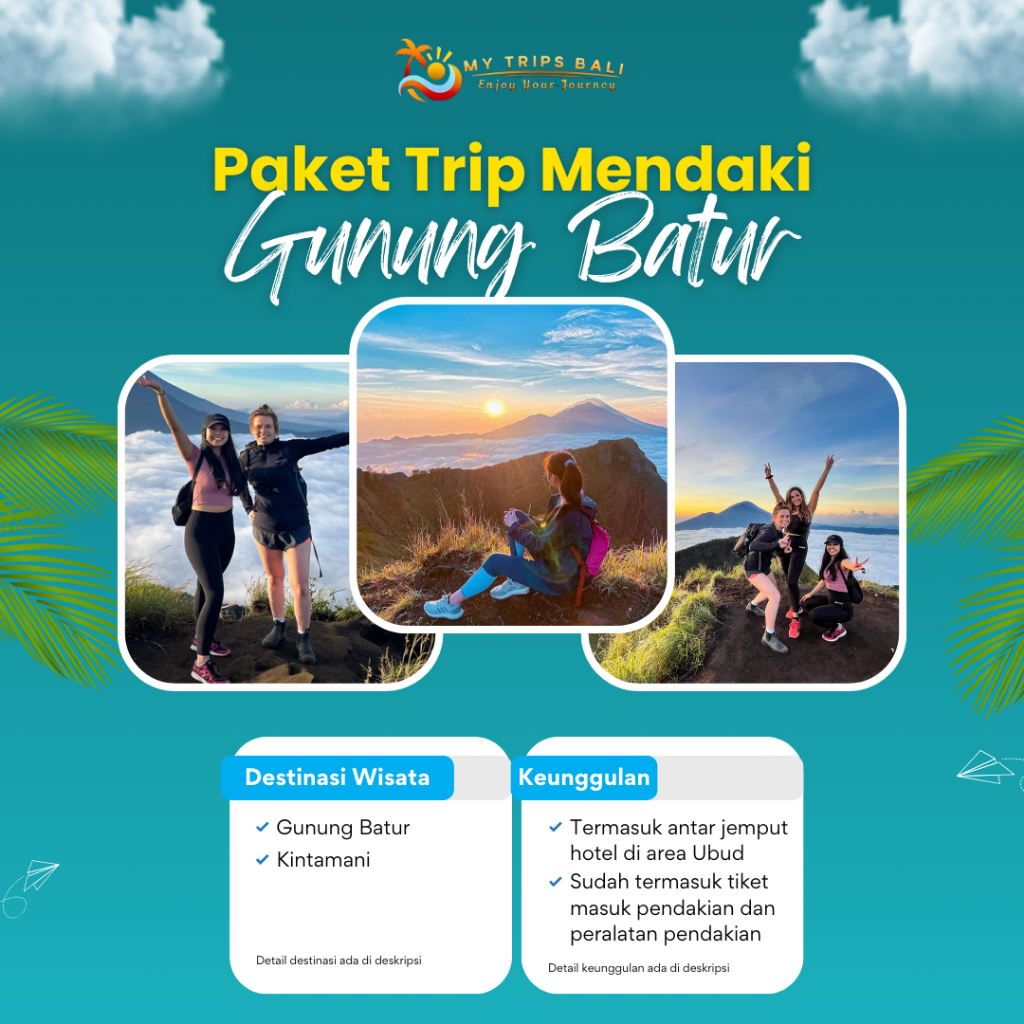 Paket Trip Mendaki Gunung Batur Kintamani – Sharing Tour & Antar Jemput Hotel - Sunrise dan Trekking