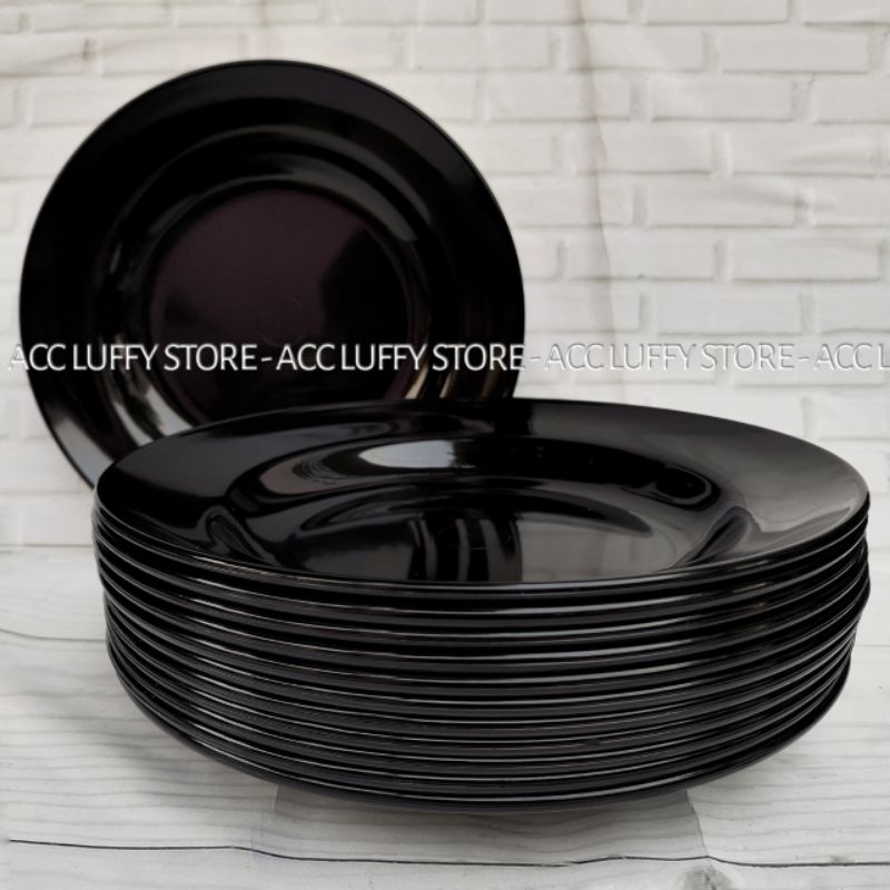 Promo 6 PCS Piring Melamin Polos - Piring Melamin tebal tahan Panas - Piring Melamin Murah - Piring 