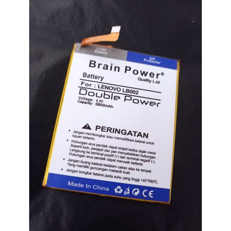 Baterai batrai batre Lenovo S5 K520 LB002 double power batterry hp