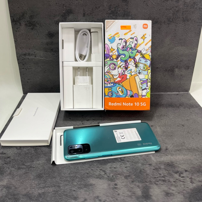 Redmi Note 10 5G 4/128gb Fullset Second Garansi Resmi