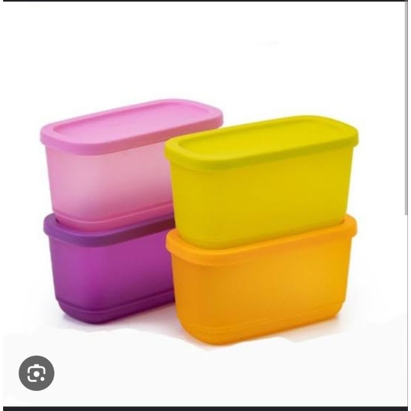 Tupperware Cubix Mini Rectangular Petite Fiesta Uk 250ml Kotak Penyimpanan Kecil