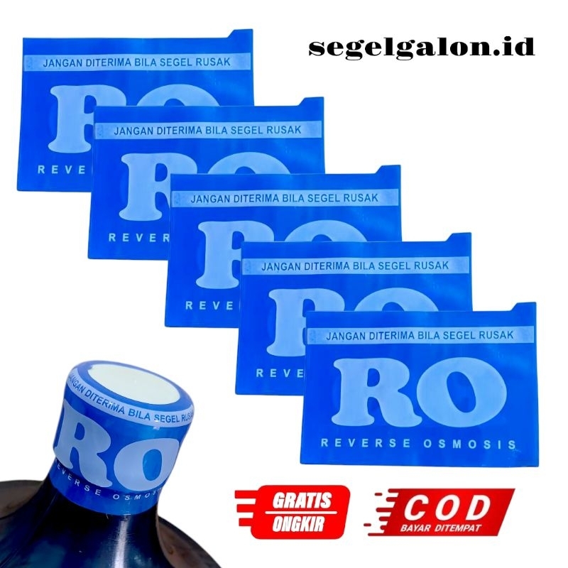 SEGEL GALON RO BIRU 200 PCS (TULISAN PUTIH)