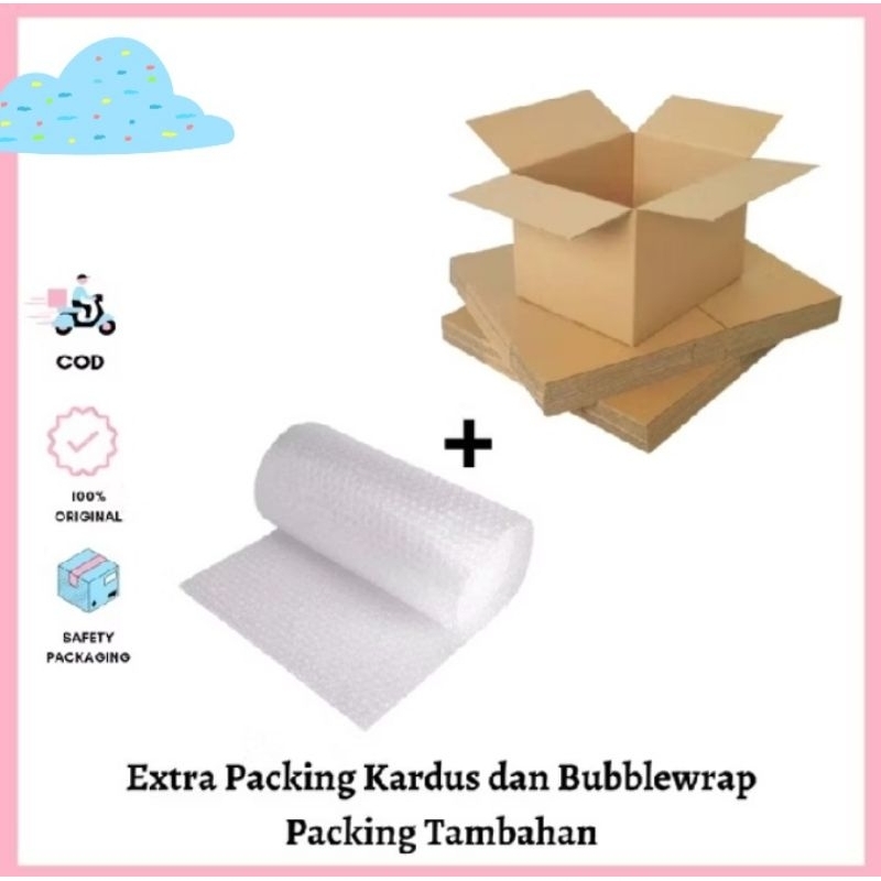 

Buble wrap atau dus tambahan untuk safety paket