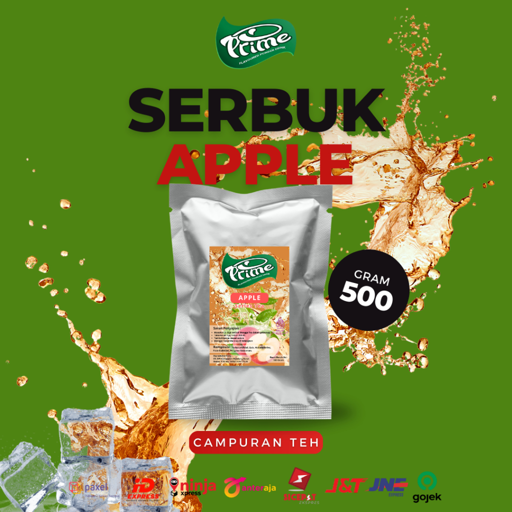 

Bubuk Prime Series Tea Rasa Apple 500 gr