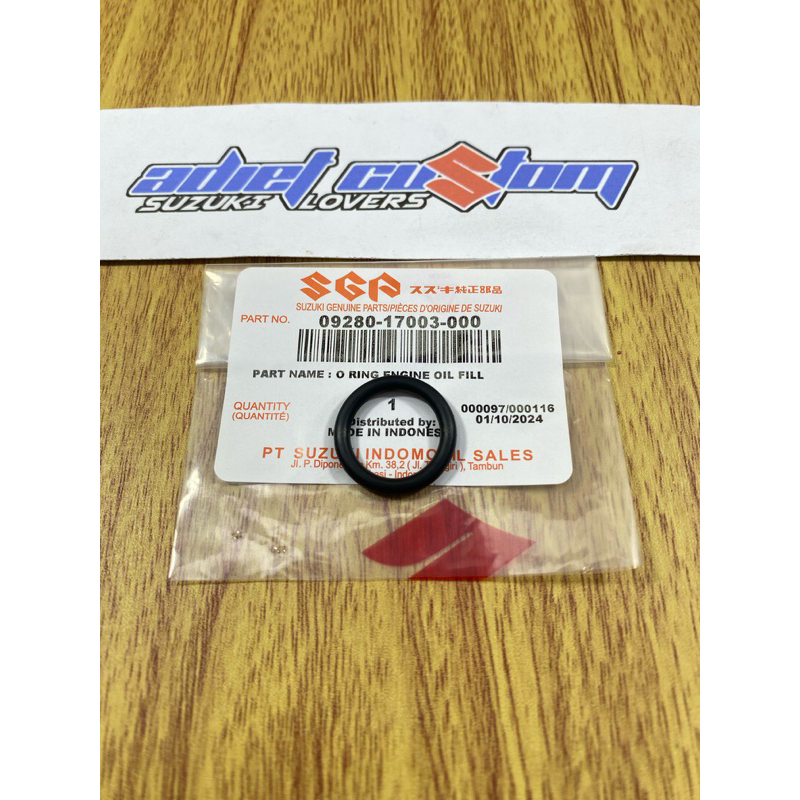 KARET SEAL O RING TUTUP OLI MESIN ATAS SATRIA FU GSX SHOGUN SMASH SPIN NEX PNP SEMUA MOTOR ASLI SGP 