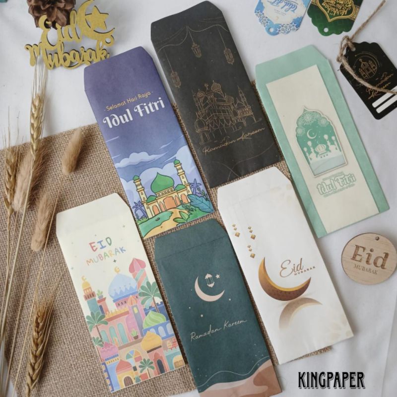 

Amplop lebaran idul fitri 2025 amplop panjang isi 60 pcs
