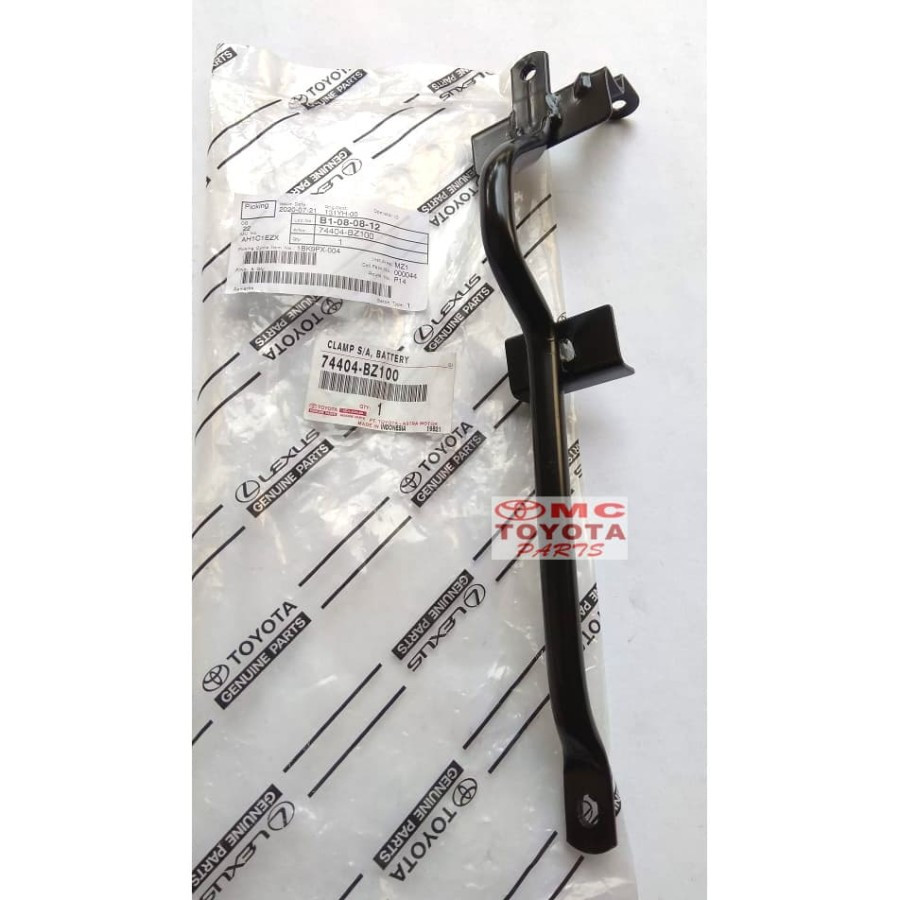 Clamp Bracket Aki / Battery Avanza Xenia Rush Terios Original Toyota 74404-BZ100 Braket Aki Baterai
