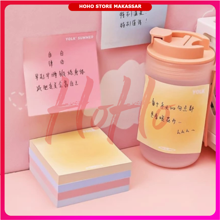 

Sticky Notes Gradasi Warna Pastel Memo Tempel Catatan Pengingat Estetik Perlengkapan Kantor Sekolah - SN01
