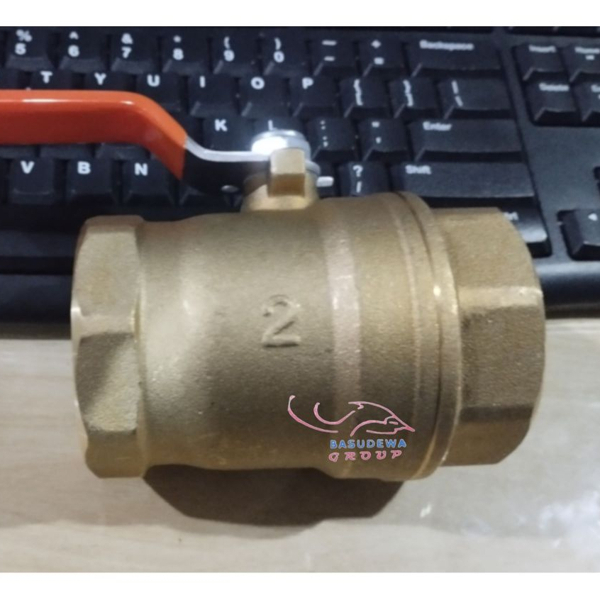 KITZ BALL VALVE 2" KUNINGAN / STOP KRAN 2" / BALL VALVE 2 INCH KITZ