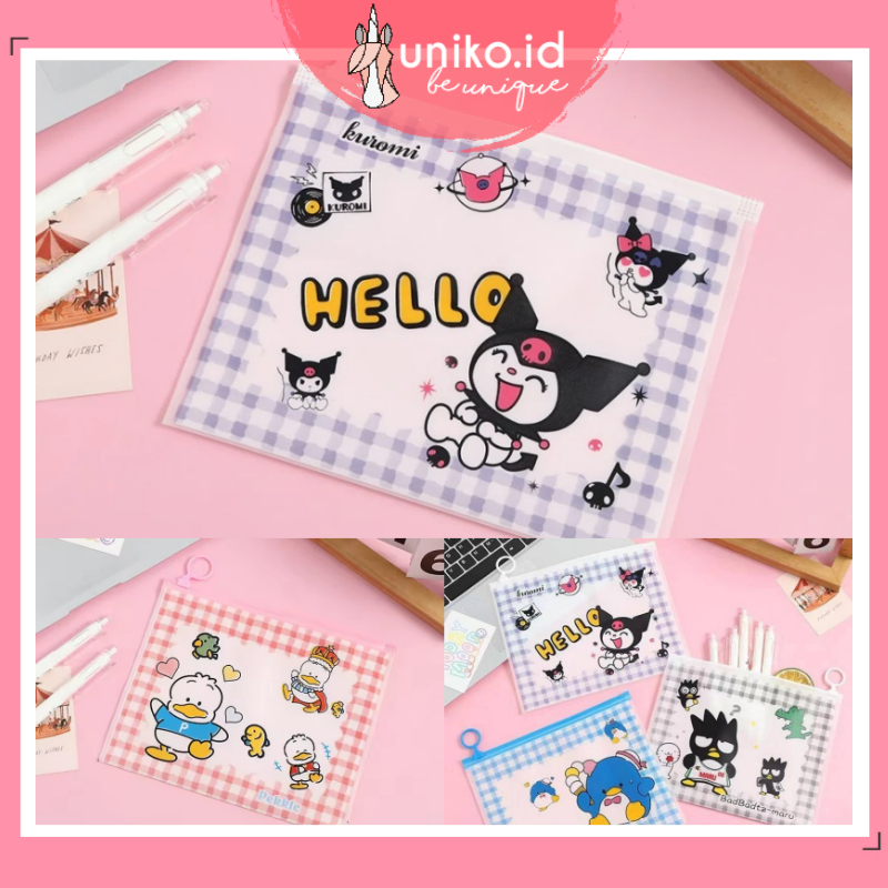 

UNIKO.ID - POUCH ZIPLOCK MOTIF KUROMI CUTE ZIPLOCK PLASTIK TERBARU TEMPAT ALAT TULIS