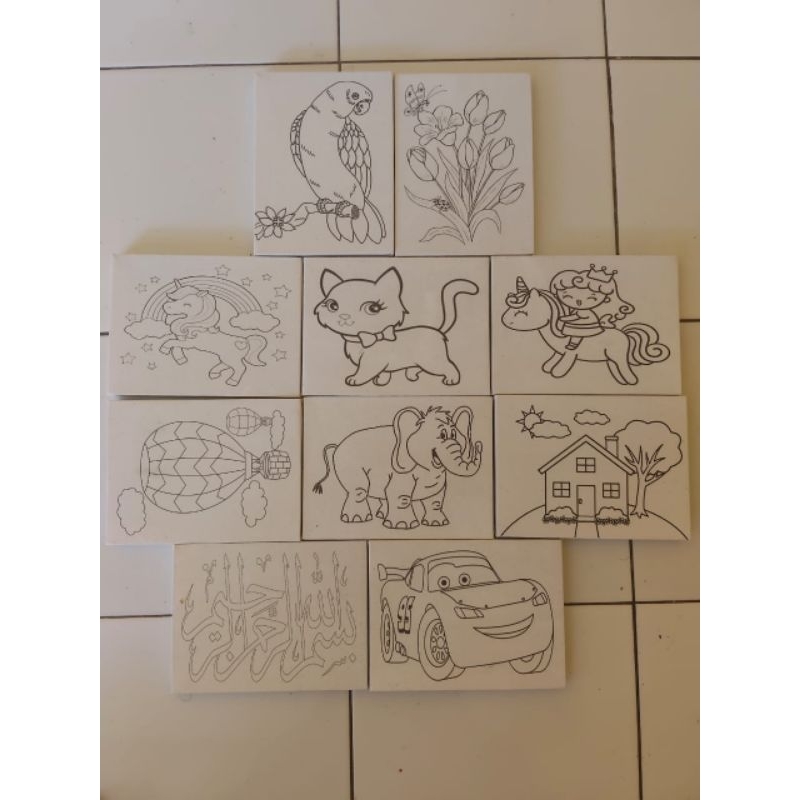 

Kanvas lukis sketsa gambar 15x20cm