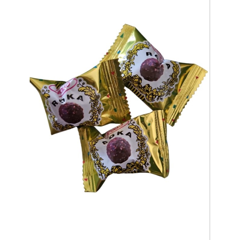 

3pcs roka apollo wafer bulat salut coklat murah eceran