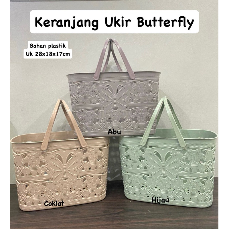 keranjang ukir butterfly