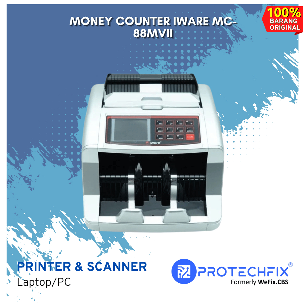 Money Counter Iware MC-88MVII Mesin Penghitung uang campur Auto Jumlah Nominal Uang mc88 mc88mv