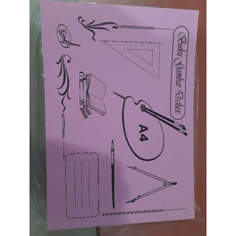 

buku gambar tebal delux A4 (5buku)