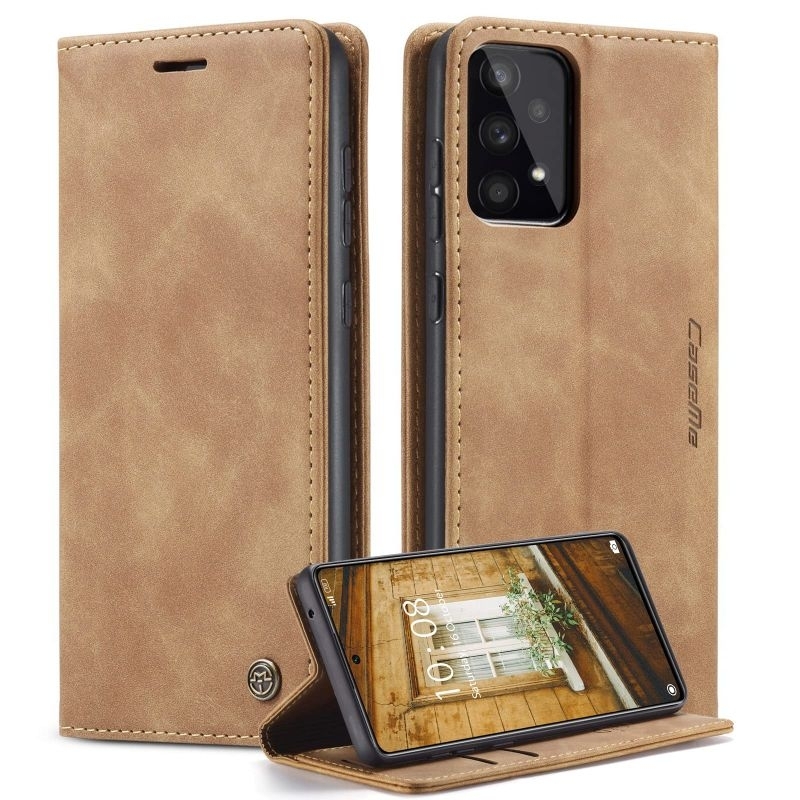 Samsung Galaxy A53 A52 A52S A73 A33 A72 A32 A71 A51 A31 Original Leather Case Flip Cover Soft Casing