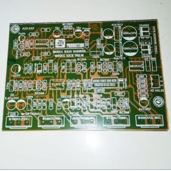 PCB Modul Bass Hadroh Modul Kick Drum