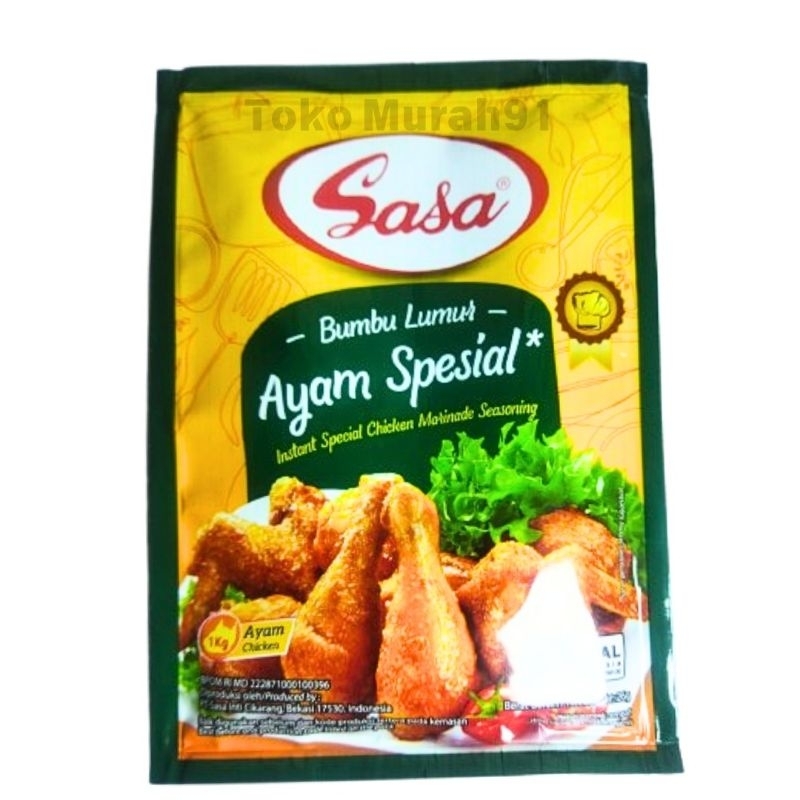 

Sasa bumbu lumur 26gram / bumbu ayam / bumbu marinasi
