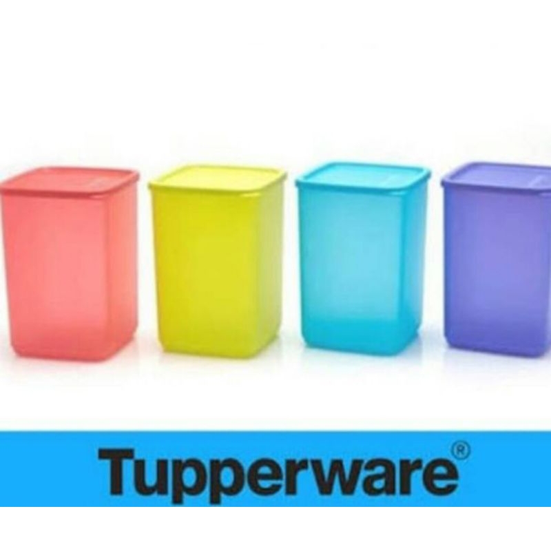 Set toples,tall square round by tupperware 4 pcs (ori tupperware)