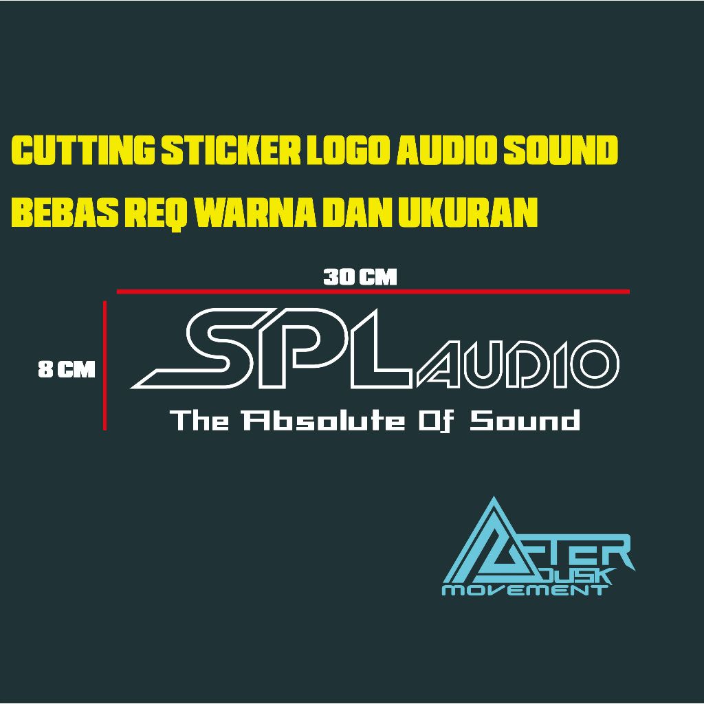 

STICKER TIMBUL CUTTING LOGO SPL AUDIO