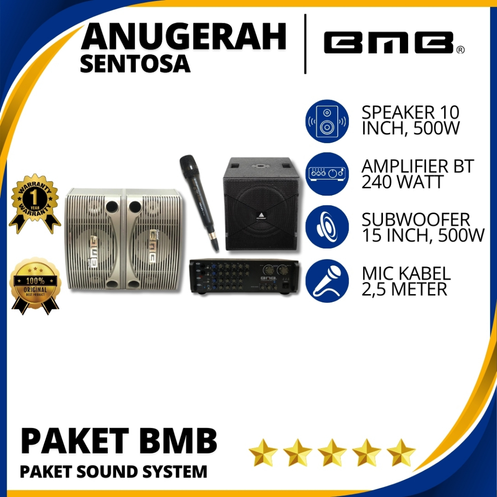 Paket Karaoke Sound System BMB Original