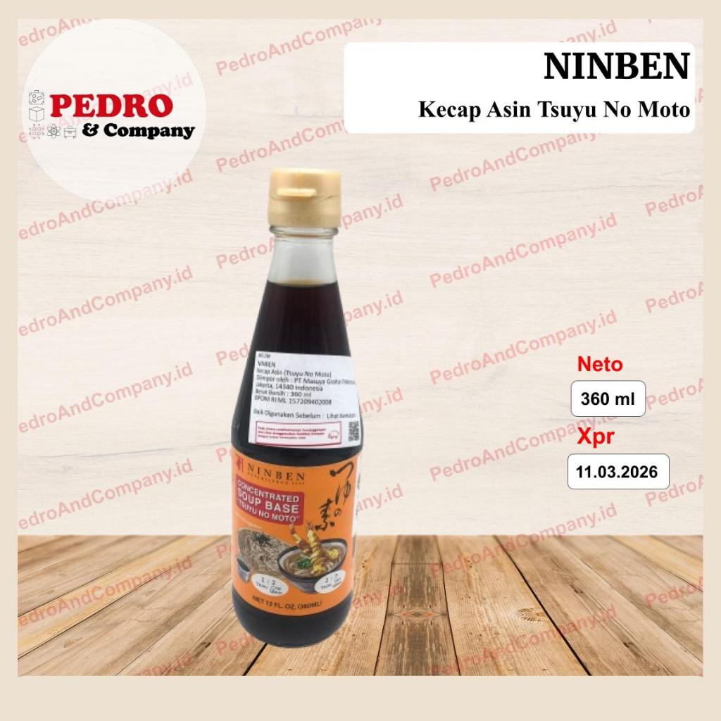 

Ninben tsuyu no moto kecap asin 360 ml - kecap jepang