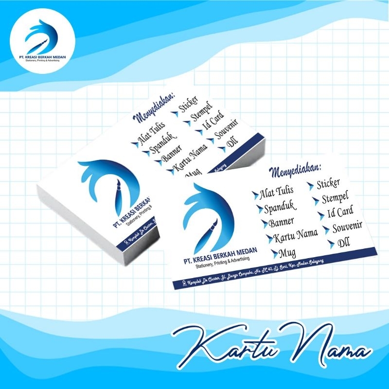 

Cetak kartu nama isi 100 + box