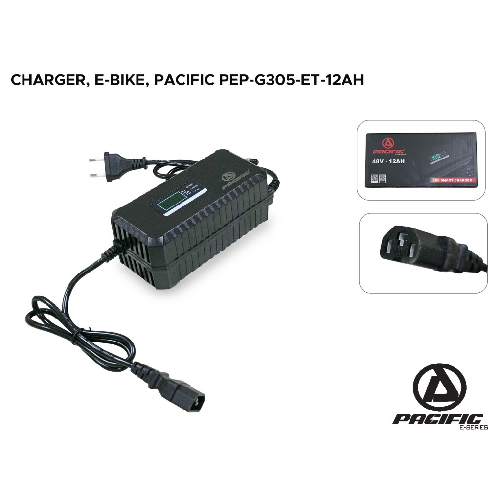Charger Sepeda Listrik Pacific Sepeda Listrik Charger Pacific G305-ET- 48V-12 AH Universal