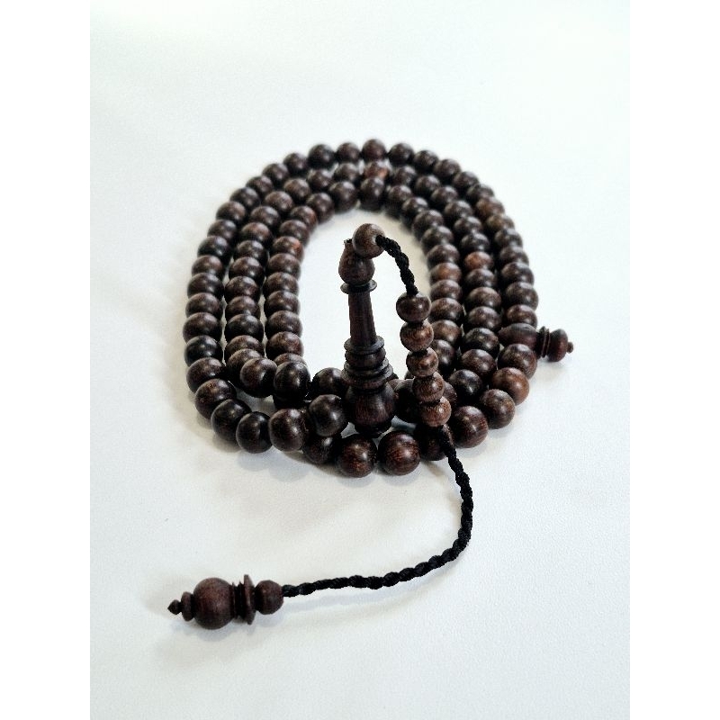 Tasbih 99 / Tasbih Muslim Kayu Galeh Asem / Tasbih99 Kayu